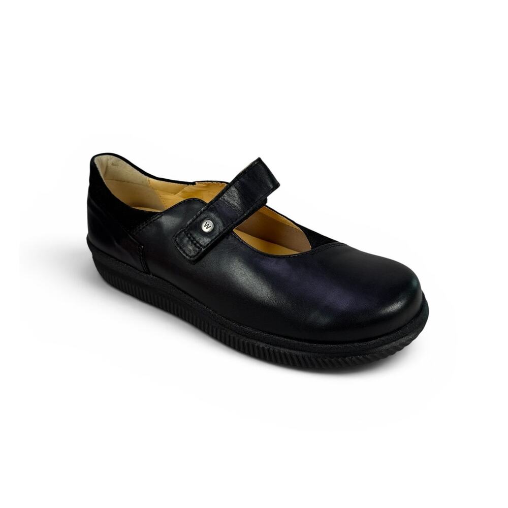 Wolky Motion XW Mary Jane Womens 9 EU 40 Black Leather Comfort Wide